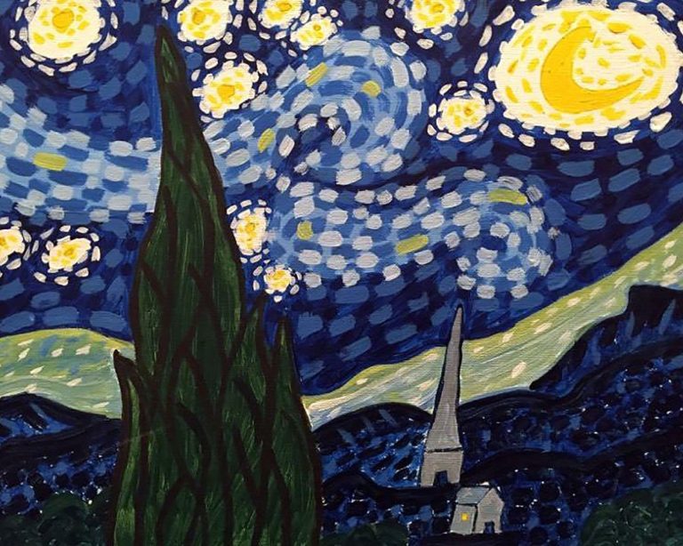 Starry Night Paint & Sip Studio New York