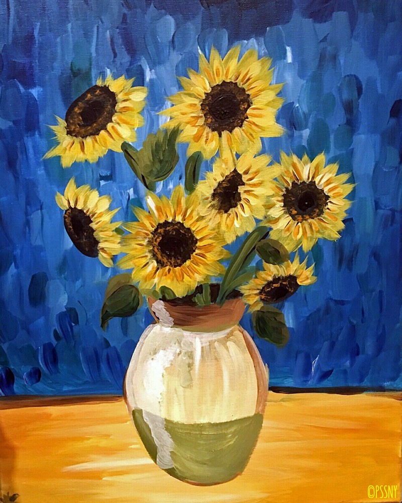 Sunflower Painting Easy Enjoy Today